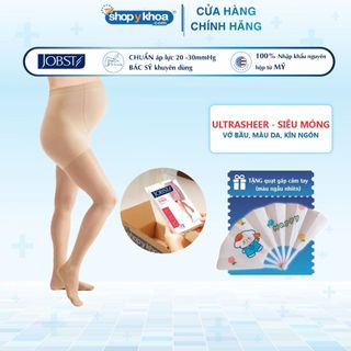 Vớ Y Khoa JOBST UltraSheer Bầu, Màu Da, Kín Ngón, Suy Giãn Tĩnh Mạch, Áp Lực 20-30mmHg (Tất Y Khoa)