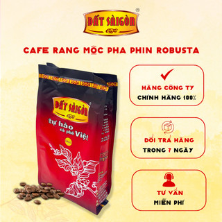 Cà phê hạt rang mộc pha phin robusta - gói 500g