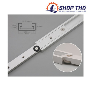 Thanh trượt 20, 30cm  dành cho chế cưa bàn, bàn phay gỗ, cữ trượt