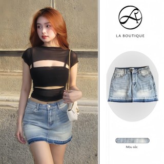 Chân váy jean y2k La Boutique cá tính trẻ trung năng động