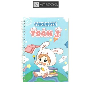 Sổ tay takenote toán lớp 5 - khổ giấy a5