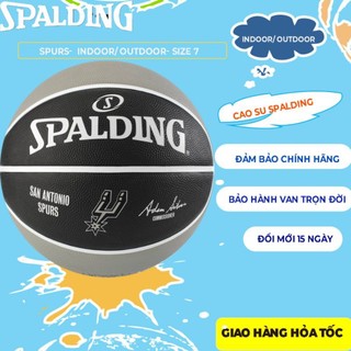 |Chính hãng| Quả bóng rổ Spalding NBA Team Antonio Spurs số 7 (83-512Z) - Tặng kim bơm bóng và túi lưới đựng bóng