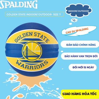 Quả bóng rổ Spalding NBA Team series Golden State Warriors số 7 (83-515Z) - Tặng kèm kim bơm bóng và túi lưới đựng bóng
