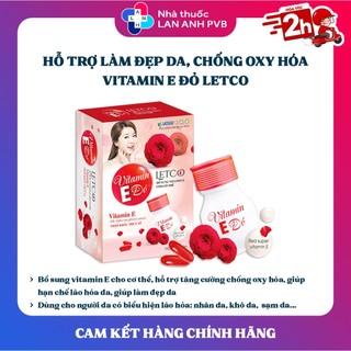 Vitamin E Đỏ (Hộp 25 viên) - Vitamin E đỏ giúp giữ ẩm và làm đẹp da.