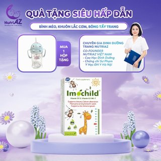Vitamin d3k2 imochild bổ sung d3k2mk7 và cải thiện trí não cho bé sơ sinh nhập khẩu châu âu lọ 20ml