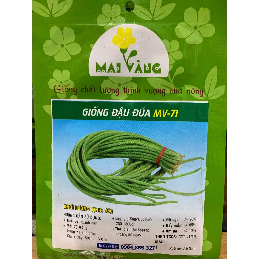 Hạt giống Đậu đũa 15g