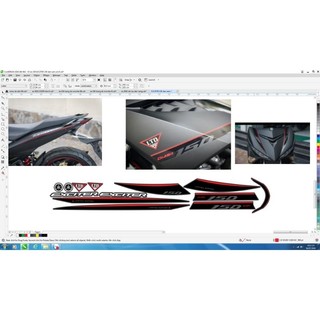 Tem rời exciter 150 xám tem chế zin sale, tem 3 lớp siêu bền