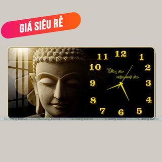 Đồng Hồ Tráng Gương "ĐỨC PHẬT - PHẬT GIÁO" In UV 5D Cao Cấp