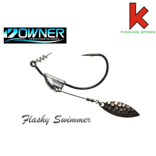 Lưỡi câu cá lưỡi gắn mồi mềm flashy swimmer chính hãng owner made in japan