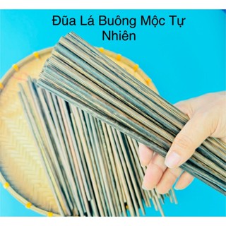 Đũa Lá Buông Mộc Tự Nhiên Bình Thuận dùng máy rửa bát, chén PHÚC HƯNG PHÁT SG kt 26cm không mùi.