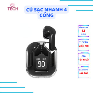 Tai nghe Bluetooth KY8 Ultralpods Max 5.3 Cảm Ứng Âm Thanh Hifi Màn Hình Led Có Mic Đàm Thoại