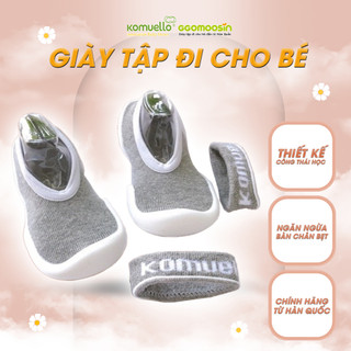[Giày lười cho bé] - Giày công thái học Ggomoosin - Flat New Grey