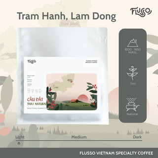 Cà phê Flusso THA1 Cầu Đất - Cà phê rang xay nguyên chất pha Pour, Coldbrew
