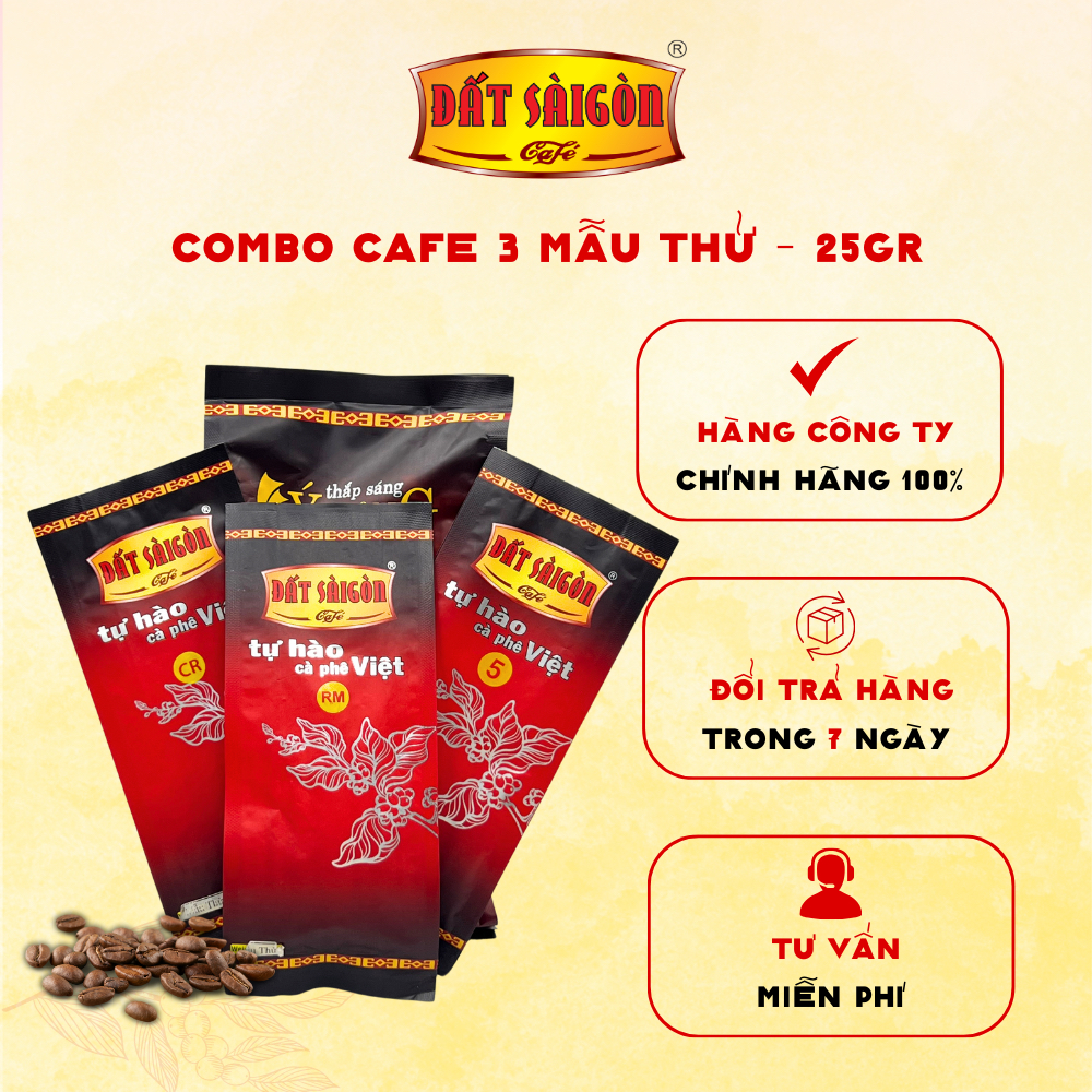 Combo 3 gói cafe số 5 + CR + RM - gói 25gr [ SPL]