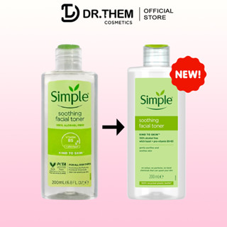 Nước Hoa Hồng Cân Bằng Da Simple Soothing Facial Toner 200ml - Dịu Nhẹ Cho Da Nhạy Cảm - Dr Thêm- Dr Thêm