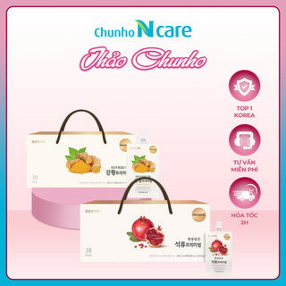 Combo Hồng Sâm Tinh Chất Nghệ Tươi Và Hồng Sâm Lựu Ép Tươi Hộp 30 Gói - Chunho Ncare