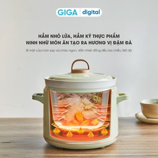 Nồi nấu chậm 2.0L Bear SB-NNC20 - Bản tiếng Việt - Dễ sử dụng - 6 chức năng nấu sẵn