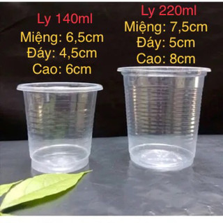 Ly nhựa tiện lợi dùng 1 lần 140ml