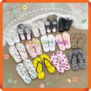 [HOT] Dép Nữ Xỏ Ngón Dép Kẹp Cao Su Đế Đúc Hoạ Tiết Siêu Xinh Size 36-40 - Lucky Girl shop NHA TRANG