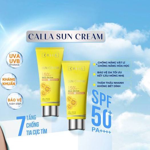 Kem chống nắng phổ rộng Calla Sun Cream SPF 50+ PA++++ 70ml