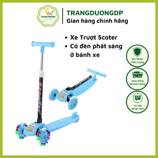 Xe trượt scoter bánh phát sáng, Xe trượt cao cấp cho bé