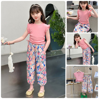 set bộ bé gái lớn áo thun dài tay quần dài size đại BTG34 size 130-170 25-45 kg thời trang trẻ em hàng quảng châu
