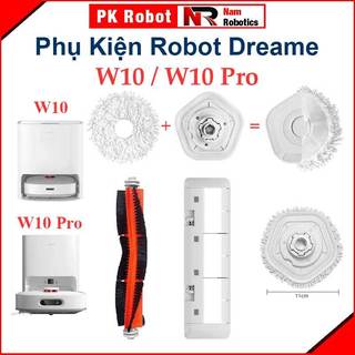  Phụ Kiện Dreame W10 & W10Pro Đế Gắn Khăn Có Thể Tháo Rời Giẻ Lau & Đế Liền Giẻ Lau Nước Lau Sàn Cho Robot  