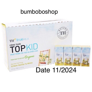 Thùng 48 hộp TH topkid organic (180ml/hộp) - date 30/11/2024