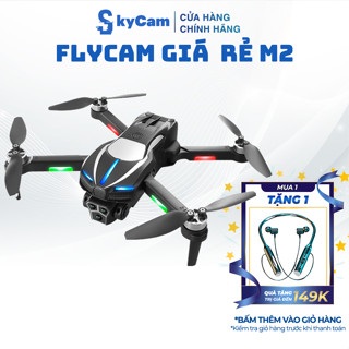 Flycam M2 Giá Rẻ, Flycam mini có 3 Camera cho hình ảnh nét, Động Cơ Không Chổi Than, Có Cảm Biến Bụng Giữ Vị Trí GA