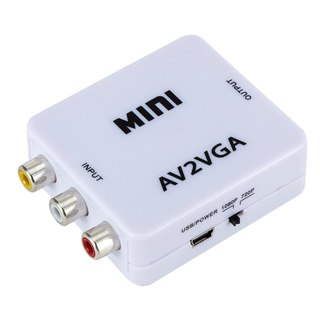 Bộ Chuyển AV To VGA full HD. Chuyển tín hiệu âm thanh thành hình ảnh