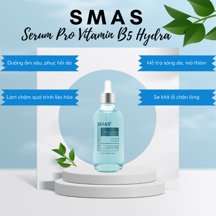 Tinh Chất Serum Phục Hồi, Làm Dịu Da Smas Pro Vitamin B5 120g