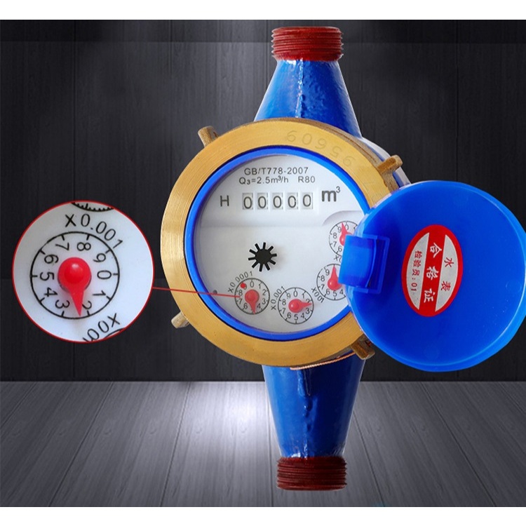 Đồng hồ đo nước sinh hoạt DN15 (ren 21) thân gang - HV Store 6238