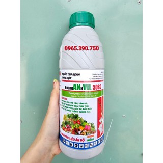 Thuốc trừ bệnh Hoanganhvil 50SC 1 lít Trừ nấm bệnh,đạo ôn, thán thư, rỉ sắt,..