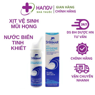 Dung dịch xịt mũi Cá Heo - Sterimar vệ sinh mũi hàng ngày, đề phòng các bệnh về hô hấp (Trẻ em & Người lớn)