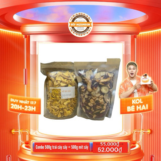 Combo 500g trái cây sấy + 500g mít sấy vỡ
