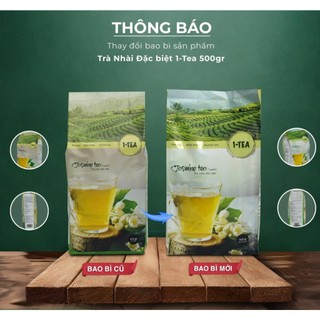Trà Xanh Nhài 1-Tea / Lục trà nhài one tea  gói 500g - BAO BÌ MỚI