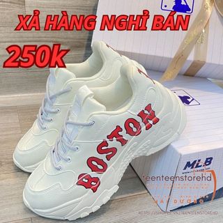 Giày thể thao MLB bosston độn đế, Giày thể thao MLB bosston. MLB Chữ đỏ Size