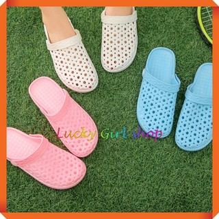 Giày Sandal Nhựa Nữ/ Sục Nữ Cao Su Đi Mưa Xinh Xắn Đủ Màu Size 36-40 - Hàng Nhập Quảng Châu - Lucky Girl shop NHA TRANG