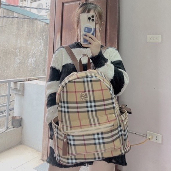 Balo đi học đi chơi BBR KÈ SIÊU HOT chất liệu da PU size 40 siêu đẹp đựng vừa sách vở A4 - laptop