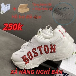 Giày mlb boston, giày boston nam nữ chữ đỏ. size 36-43