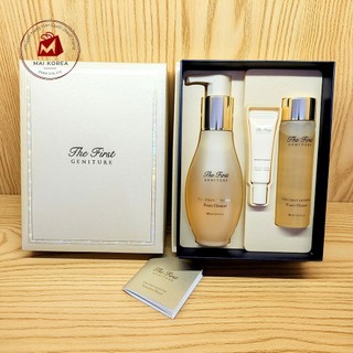 Sét sữa rửa mặt OHUI The First tế bào gốc tái sinh làn da, se khít lỗ chân lông 3 món cao cấp