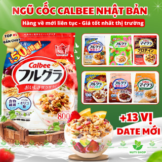 【DATE MỚI+ 13 Vị Ngũ Cốc Calbee Giảm Cân Ăn Kiêng Nhật Bản Mix Hạt Dinh Dưỡng Granola Ăn Sáng Eat Clean
