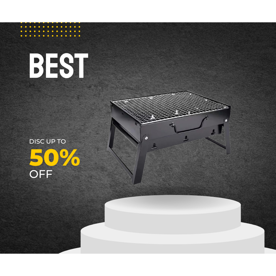 Bếp nướng than hoa gấp gọn - BBQ ngoài trời