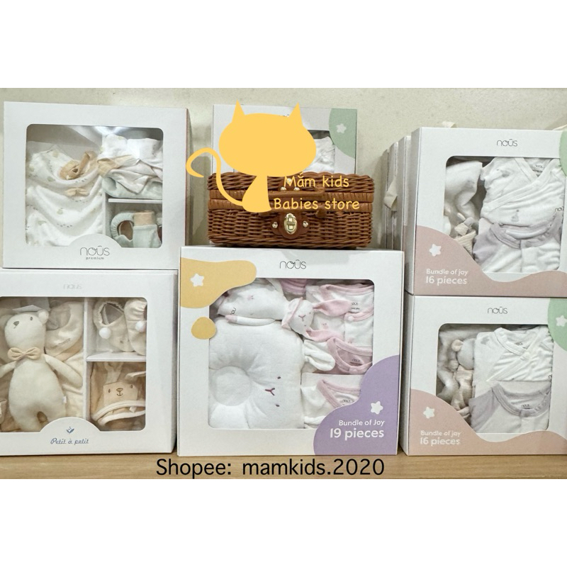 [ Nous ] Set quà nous tặng cao cấp cho bé từ 3-6 kg