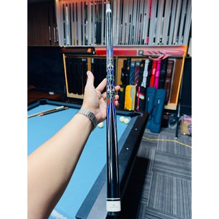 cơ bida lỗ crown cues QS series ( ngọn full carbon ) ( tặng kèm 9 món pk và sách bida cơ bản )