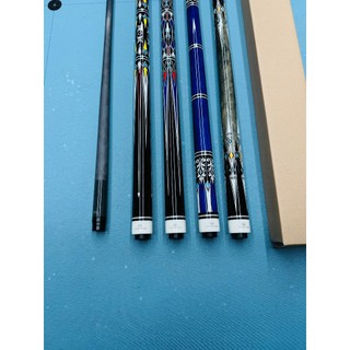 cơ bida lỗ crown cues QS series ( ngọn full carbon ) ( tặng kèm 9 món pk và sách bida cơ bản )