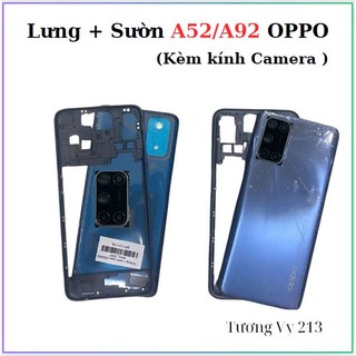 Vỏ lưng + sườn oppo a52/a92 + kèm bộ kính camera + phím