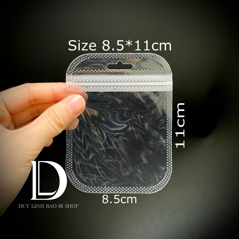 (50cái) Túi zip trong suốt ,- Túi đựng đồ trang sức bằng nhựa PVC mềm mại trong suốt có khóa kéo tiện lợi Duy Linh Shop…