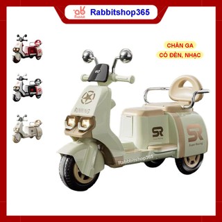 Xe máy điện trẻ em có nhạc có đèn 2 chỗ ngồi