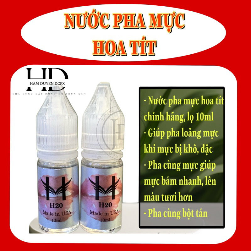 Nước pha mực hoa tít, nước pha hoa đào